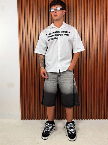 Camicia con stampa petto