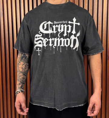 T-shirt croci stampa avanti e retro
