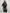 Jeans cargo nero slavato donna