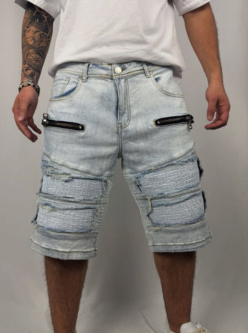 Shorts biker full zip