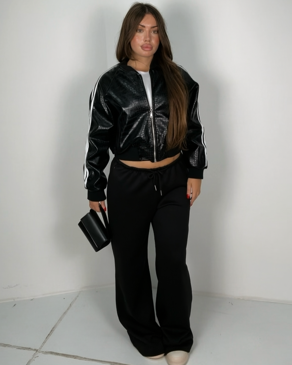 Pantaloni tuta comfy nero donna