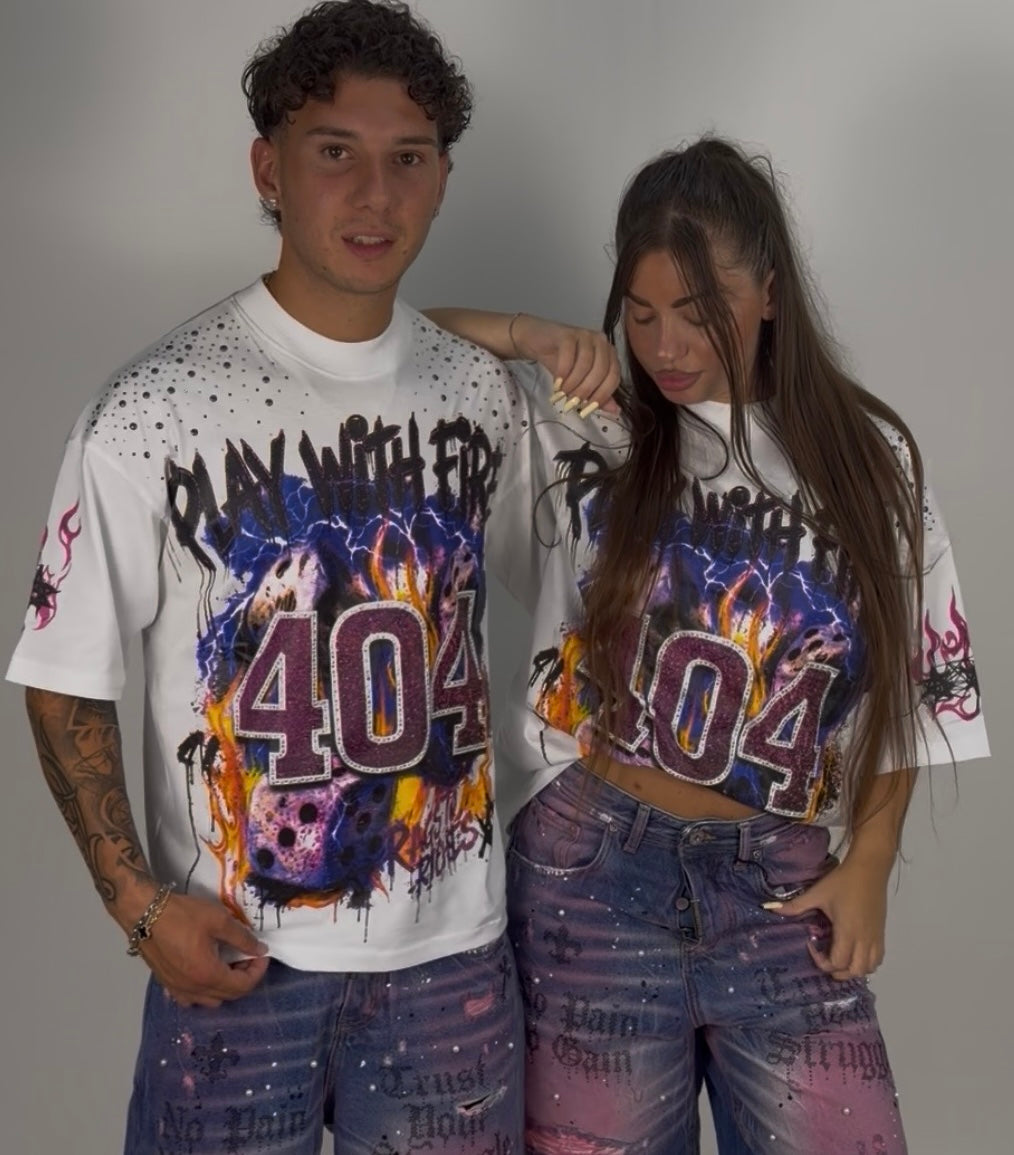 T-shirt cianotic fire