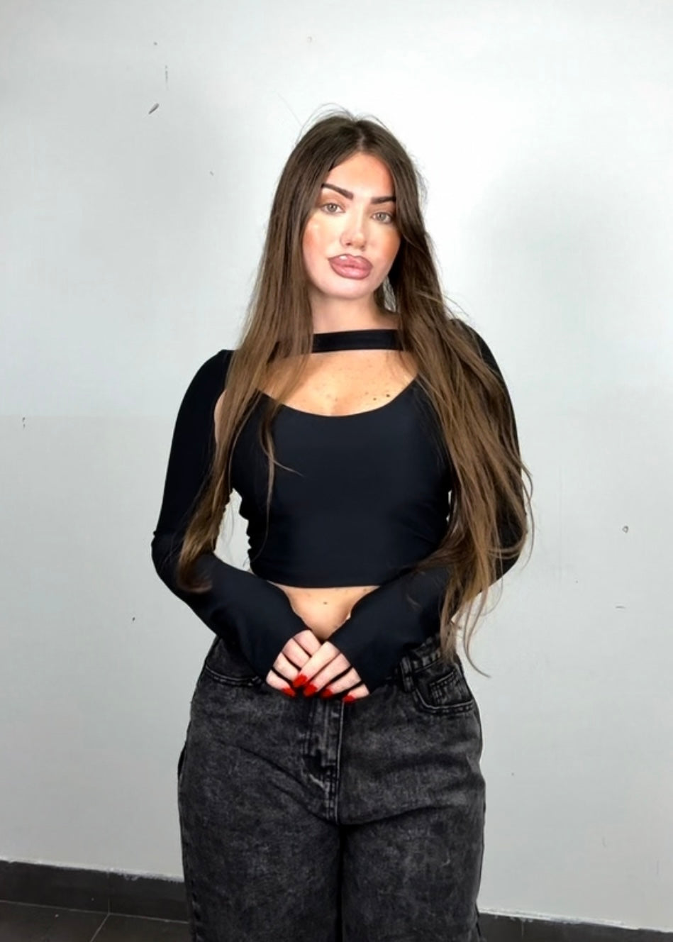 Set top+coprispalle guantino