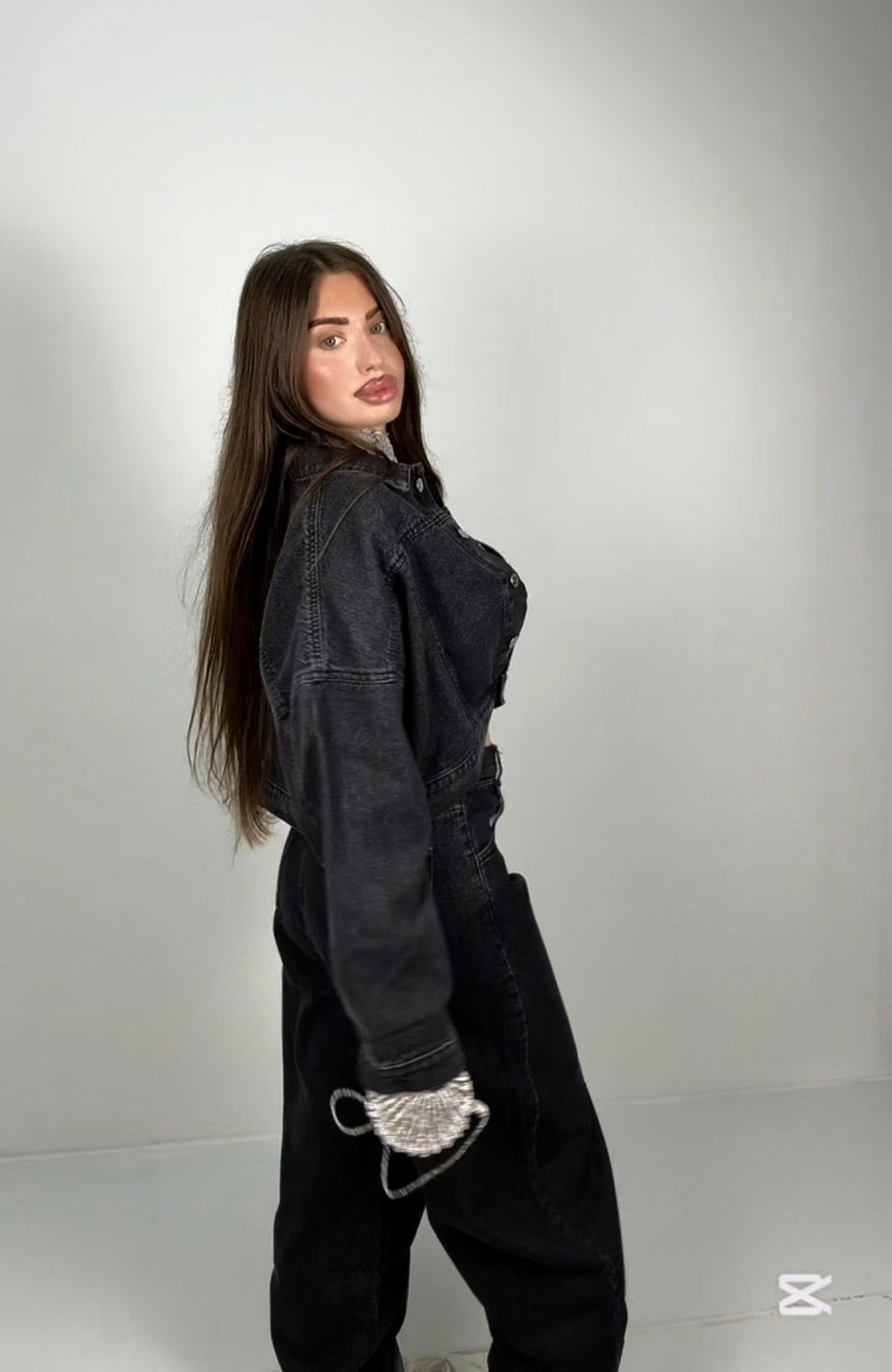 Coordinato Denim Grigio