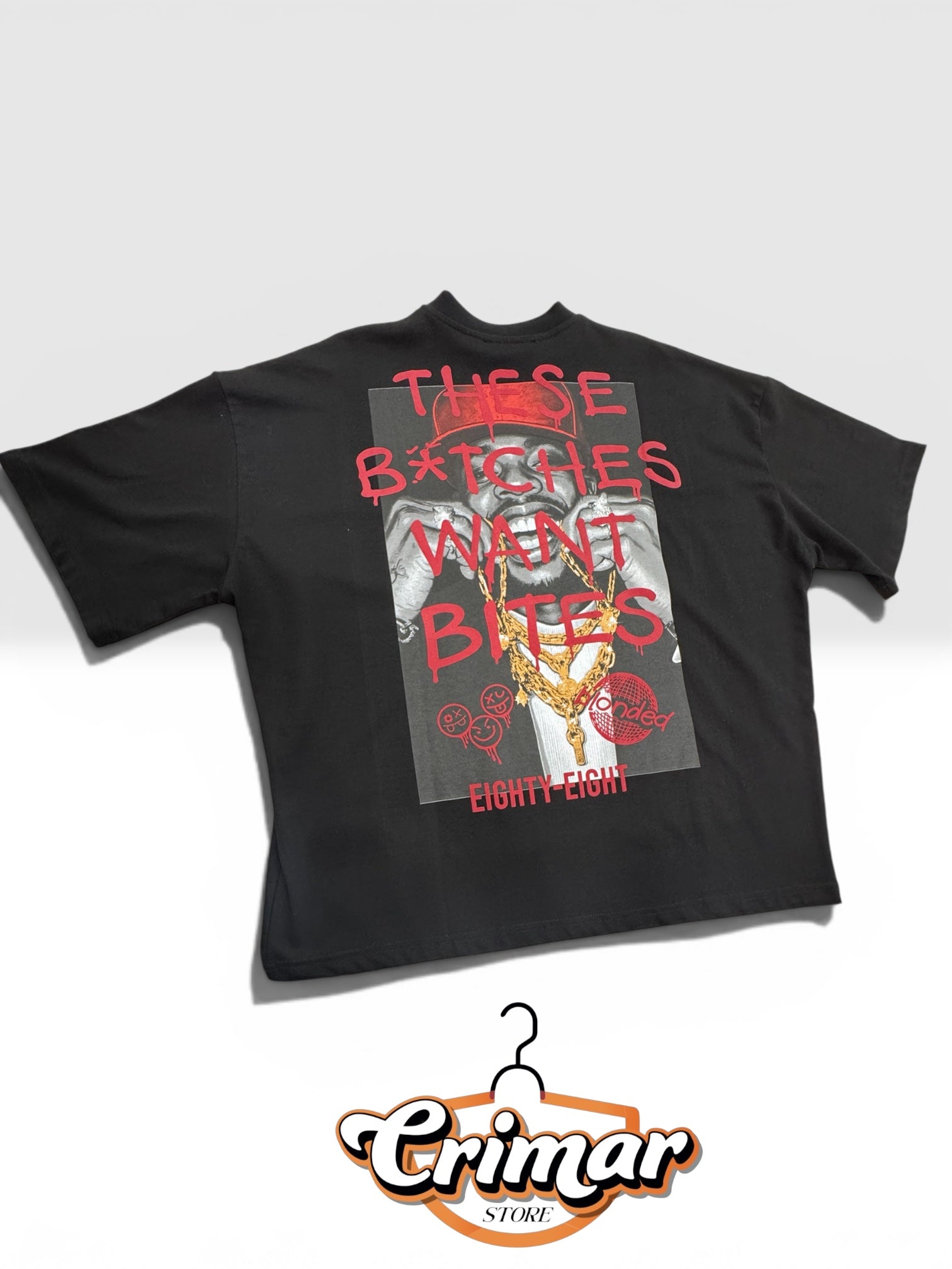 T-shirt Bunker stampa retro